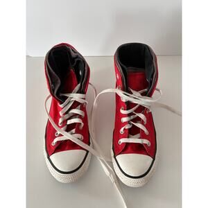 Converse Shoes Chuck Taylor All-Star High-Top Red and Black Four Tongues Men's 6